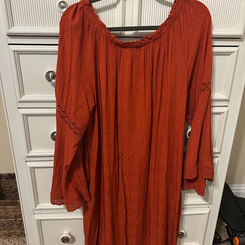 Cato Rust Mini Dress - Picture 3 of 3